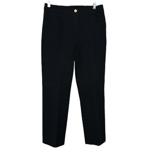St. John Sport Classic Black Straight Leg Pant, Womens size 4